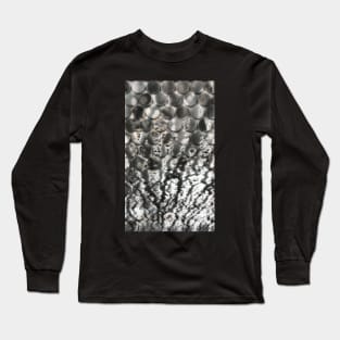 Silver Coin Abstract Design Long Sleeve T-Shirt